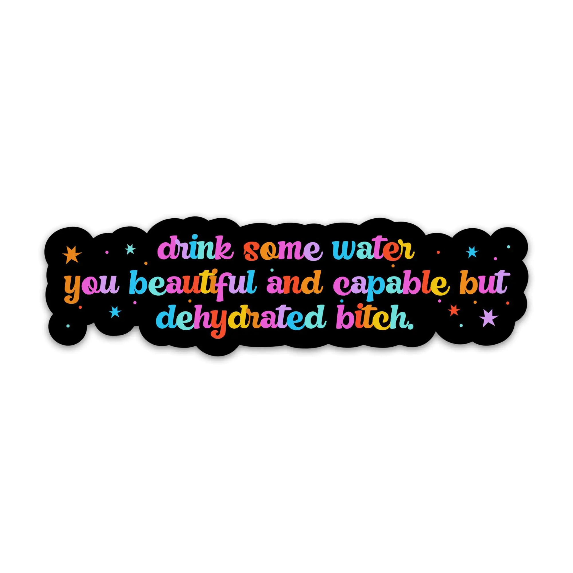 3PCs Drink Some Water Sticker Self Care Mental Health Sticker Hydration Vinyl Waterproof Stickers for Laptop Water Bottle Tumbler Hydroflask Decals Health Awareness Decals Gifts Decor (3 Inches)