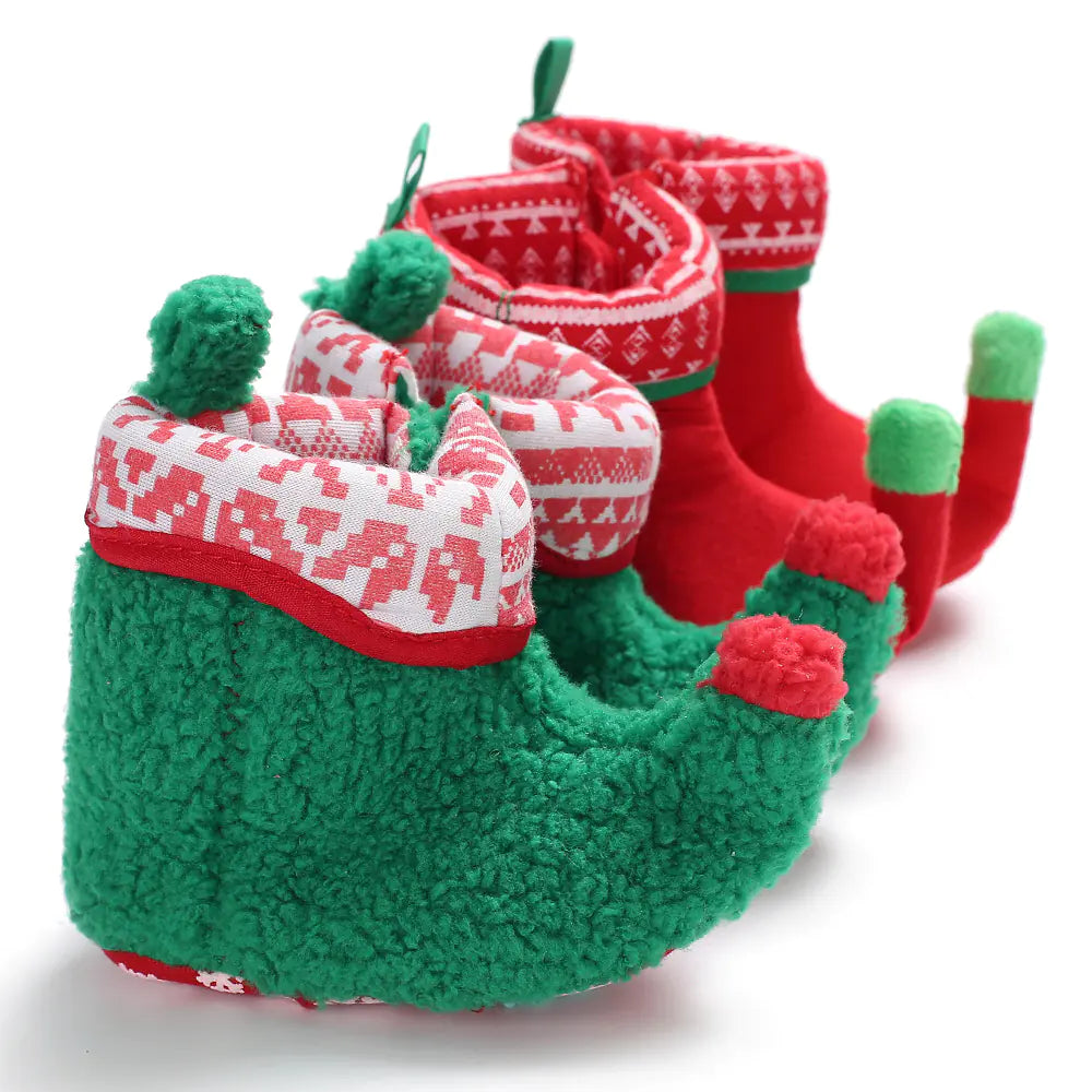 Christmas Baby Booties for 0-1 Year Olds (Soft Sole)